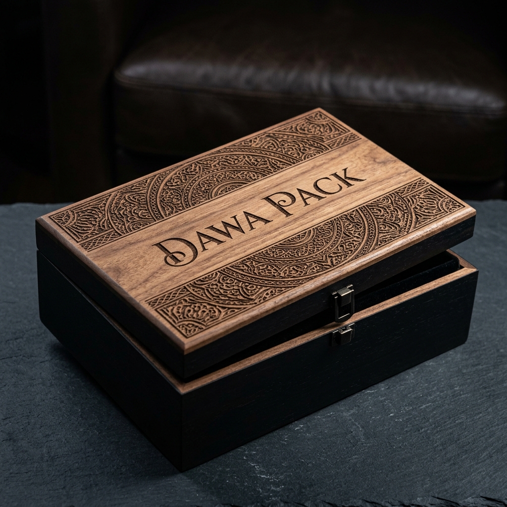 Cutii din MDF gravate laser